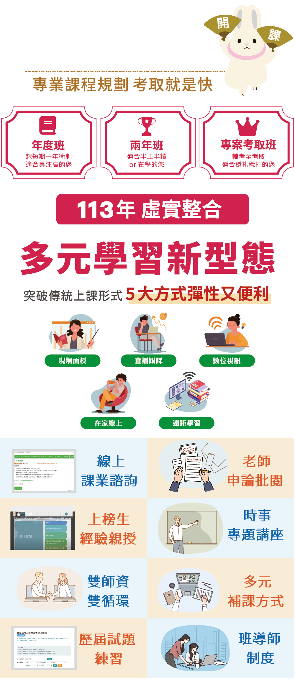 專業課程、多元學習
